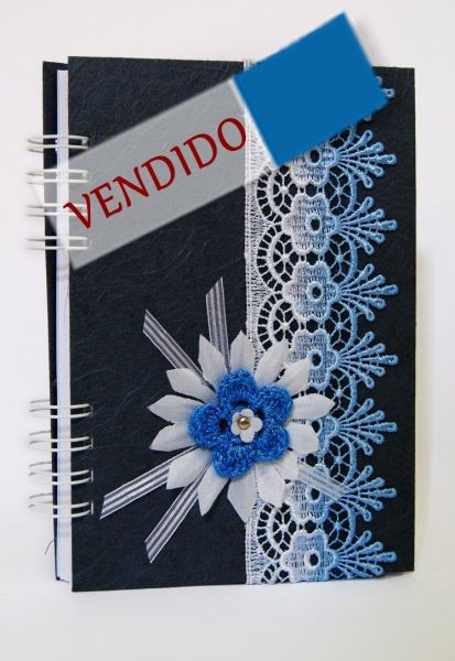 AGENDA FLOWERS & LACES - BLUE GARDENIA